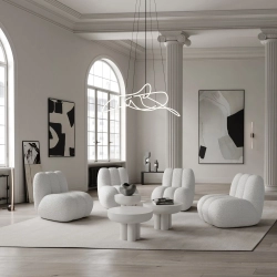 Стол 101 Сopenhagen Crown Table, Tall, Bone White, белый