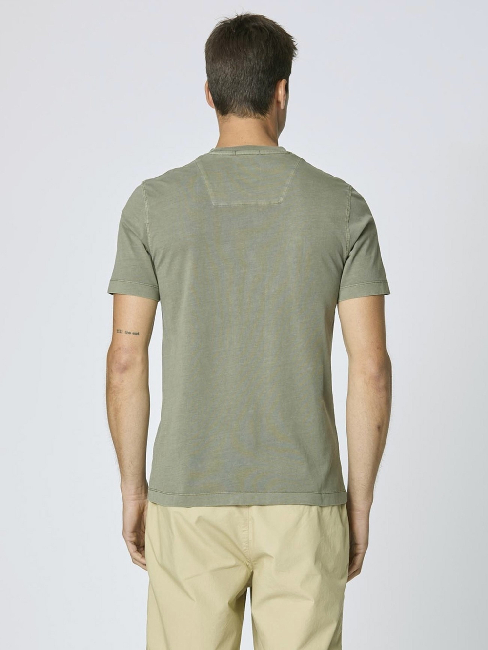 Футболка муж. Aeronautica 2407 хаки крупный лого