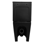 Унитаз-компакт Azario Black Queen 370х605х800 безободковый, с быстросъемным сиденьем микролифт, черный матовый (AZ-8380)