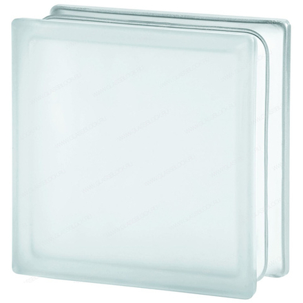 Стеклоблок Vitrablok Гладкий Матовый 19x19x8 - Бесцветный
