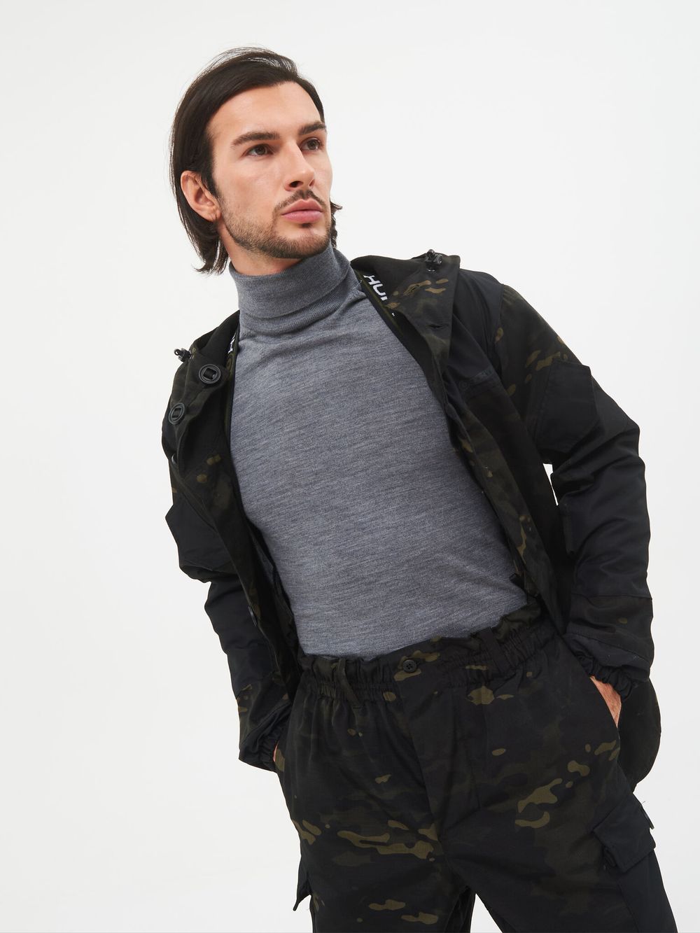 Костюм демисезонный Горка-3 Сombo ткань Смесовая Рип-Стоп/Cat's Eye цвет Мультикам City/Черный