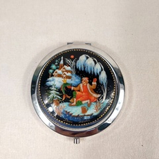 Ручное зеркало "По-щучьему веленью"  (худ. роспись Палех)