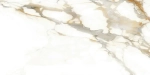 Керамогранит Alma Ceramica GFA114CLR04L Calacatta Oro 114x57 бежевый / белый лаппатированный под мрамор