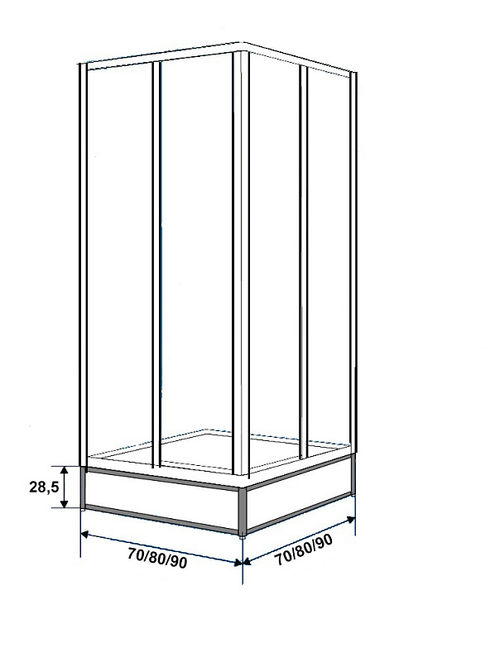 Подставка под поддон Метакам 800х800 (CS00025288)