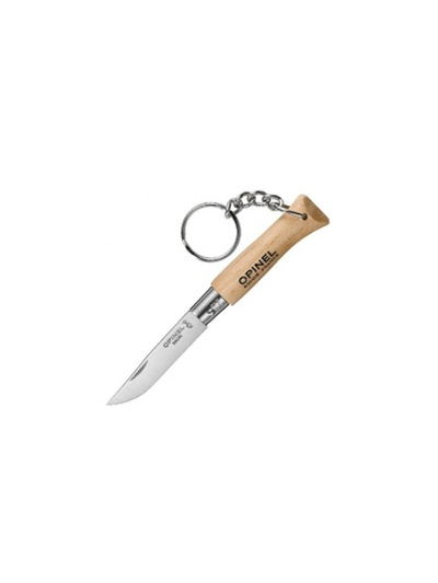 Нож-брелок Opinel №4, нержавеющая сталь, бук, 000081