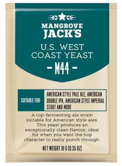 Пивные дрожжи Mangrove Jack&#39;s &quot;US West Coast M44&quot;, 10 г