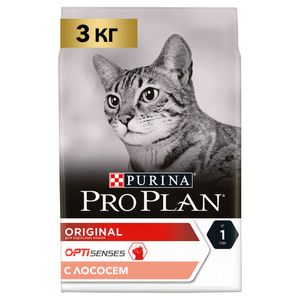 Сухой корм для кошек Pro Plan Original для поддержания здоровья органов чувств с лососем