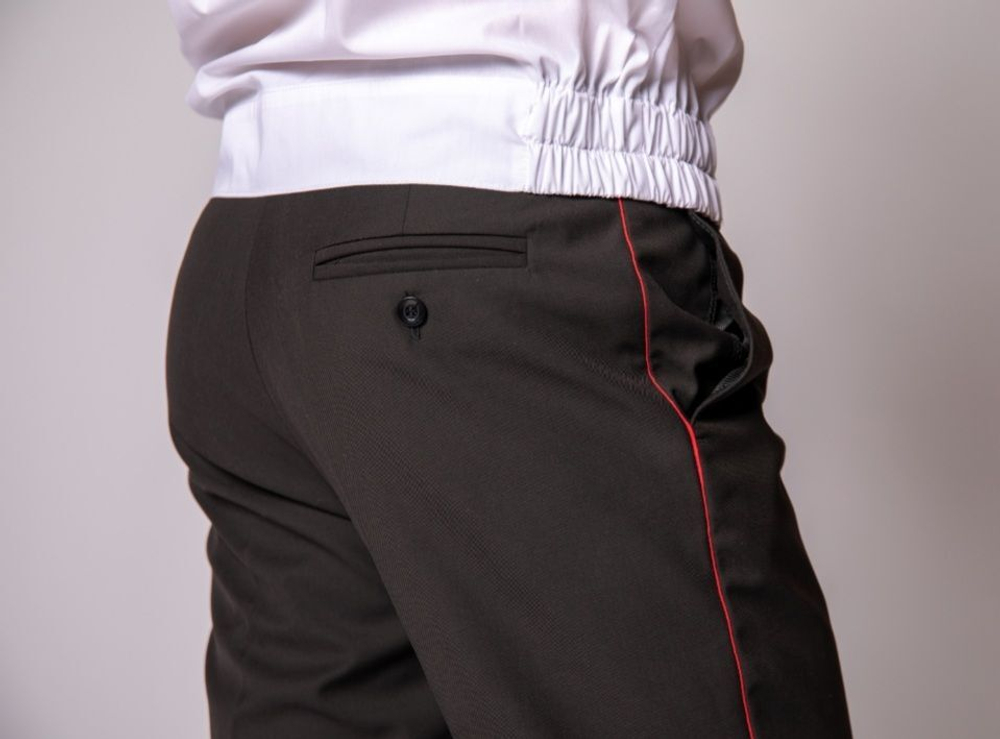 Брюки форменные казачьи милиция милицейские полиция полицейские полиция армия военные мвд кадетские юстиция с красным кантом мужские в офис на работу школьные черные классические классика теплые утепленные зимние на флисе