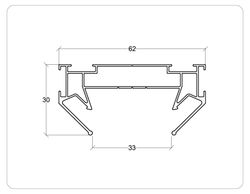 Ambrella Корпус в натяжной потолок для накладного шинопровода Standard 220V Standard 220V GL7132