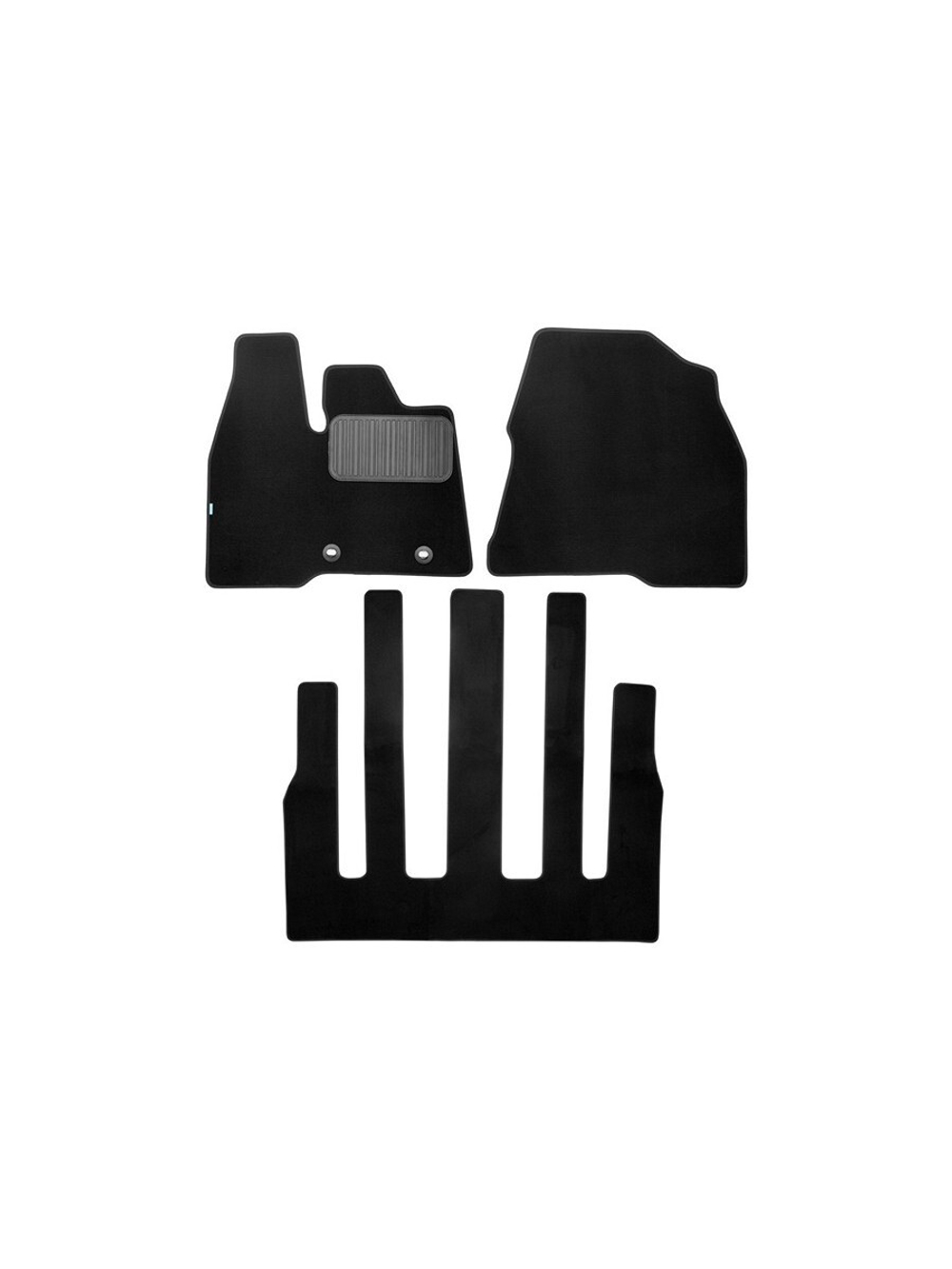 Коврики в салон для HONDA Odyssey 2023-, минивэн., 3шт. (текстиль) KLEVER0301803922110KH