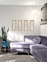 Панно на стену для интерьера 4 шт.