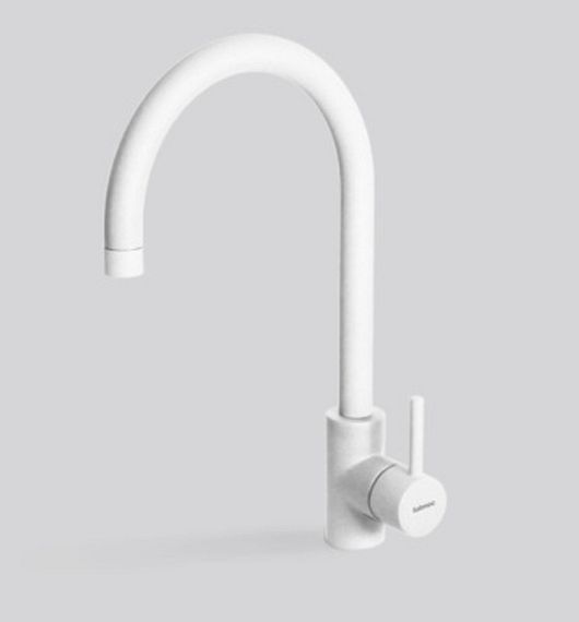 Смеситель Falmec ISEO ROUND WHITE (однорычажный, белый)