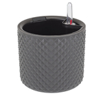 Кашпо ФАСЕТ 2л D150мм H=140мм вставка и автополив, с индикатором уровня воды