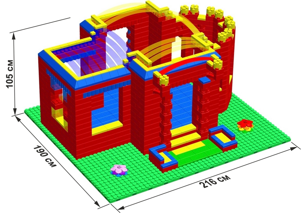 Конструктор Leco Дворцы GigaBloks 7,5"