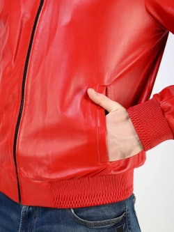 Кожаная куртка демисезонная Турция бомбер