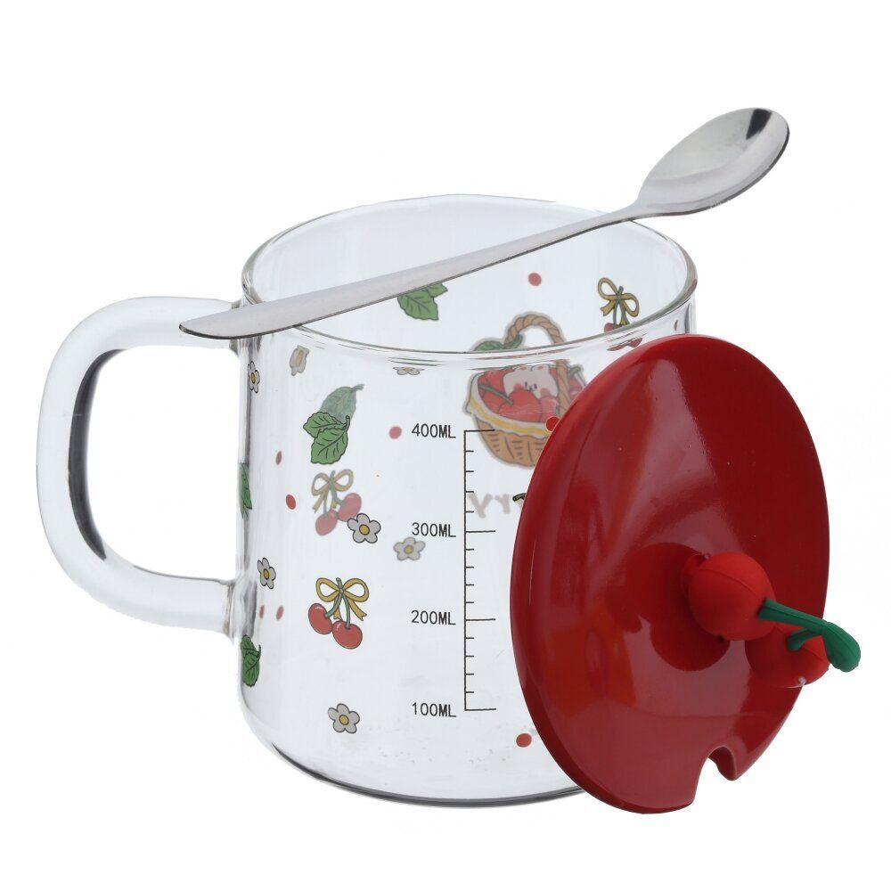 GAEM Кружка с крышкой и ложкой 440 мл, L8,4 W8,4 H8,3 см