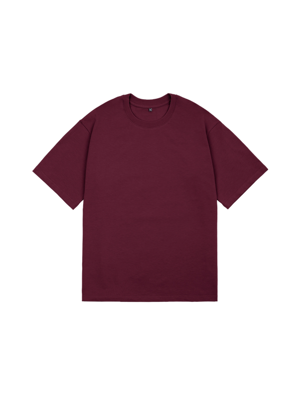 Футболка оверсайз (бордовый) 230 г