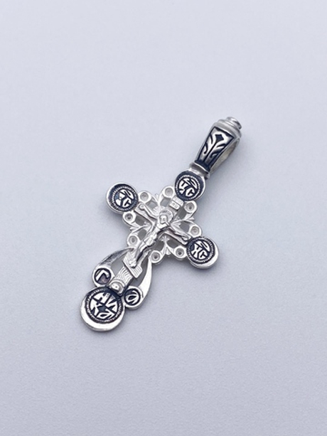 Крест из серебра/Чернение