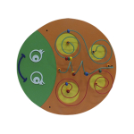 Развивающая дидактическая панель Гусеница маленькая