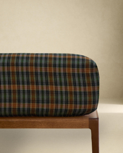 Zara Home - Простыня фланелевые клетчатые брюки, синий, 160х200х30 см