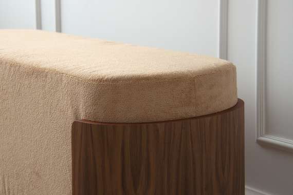 Банкетка Lagom 100 см (бежевый, орех)