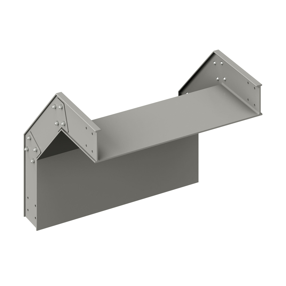 Угол вертикальный внешний 90 градусов 500x100, стеклопластик