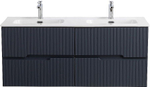 Тумба с раковиной Cezares DUET-N 120 DUET-N-1200-4C-SO-2-GR-P графит