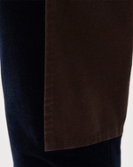 UNDERCOVER БРЮКИ УКОРОЧЕННЫЕ ВЕЛЬВЕТОВЫЕ ТЕМНО-СИНИЕ