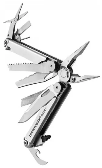 Мультитул пассатижи LEATHERMAN Wave plus (832524/832526) серебристый