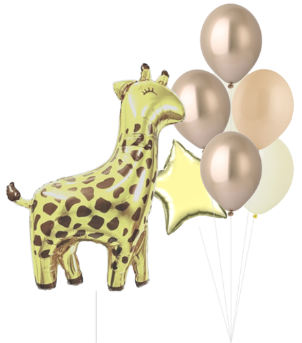 Набор Жираф, белое золото | 0005