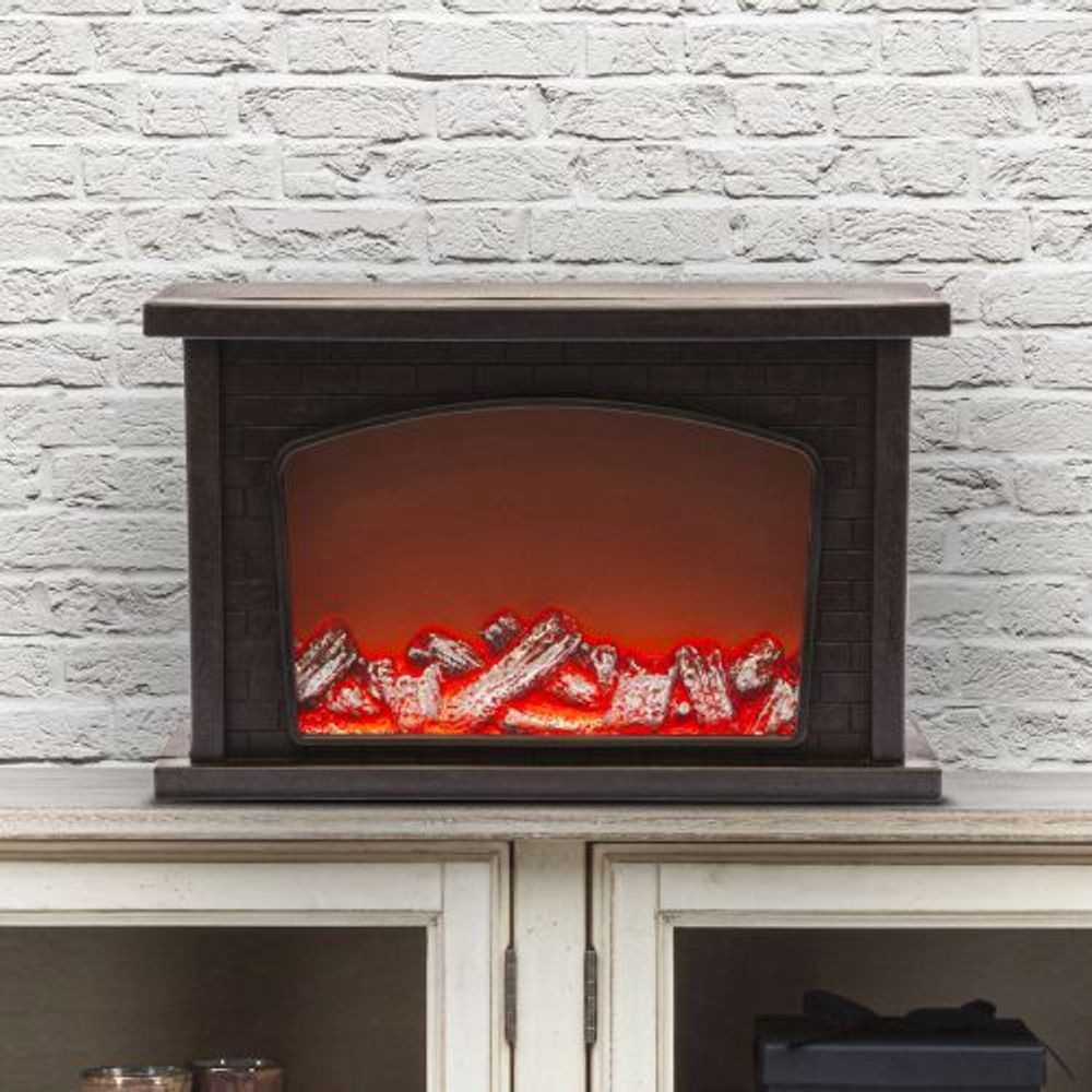 Камин декоративный 33х21см IP20 3хAA USB Эра Б0051947