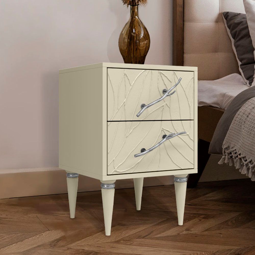 Тумба Арт Колор leaves Классик Сильвер Серый шелк