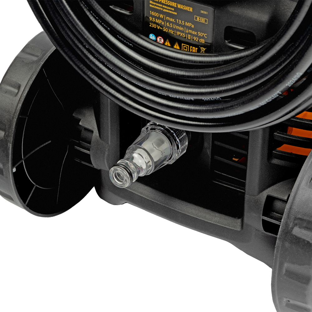 Моечная машина высокого давления R-135, 1600 Вт, 135 бар, 390 л/ч Denzel