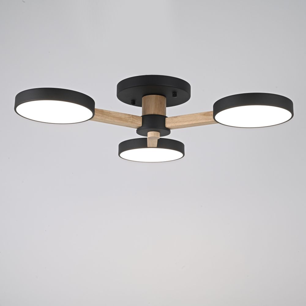 Потолочная Люстра Turna 3 Black By Imperiumloft