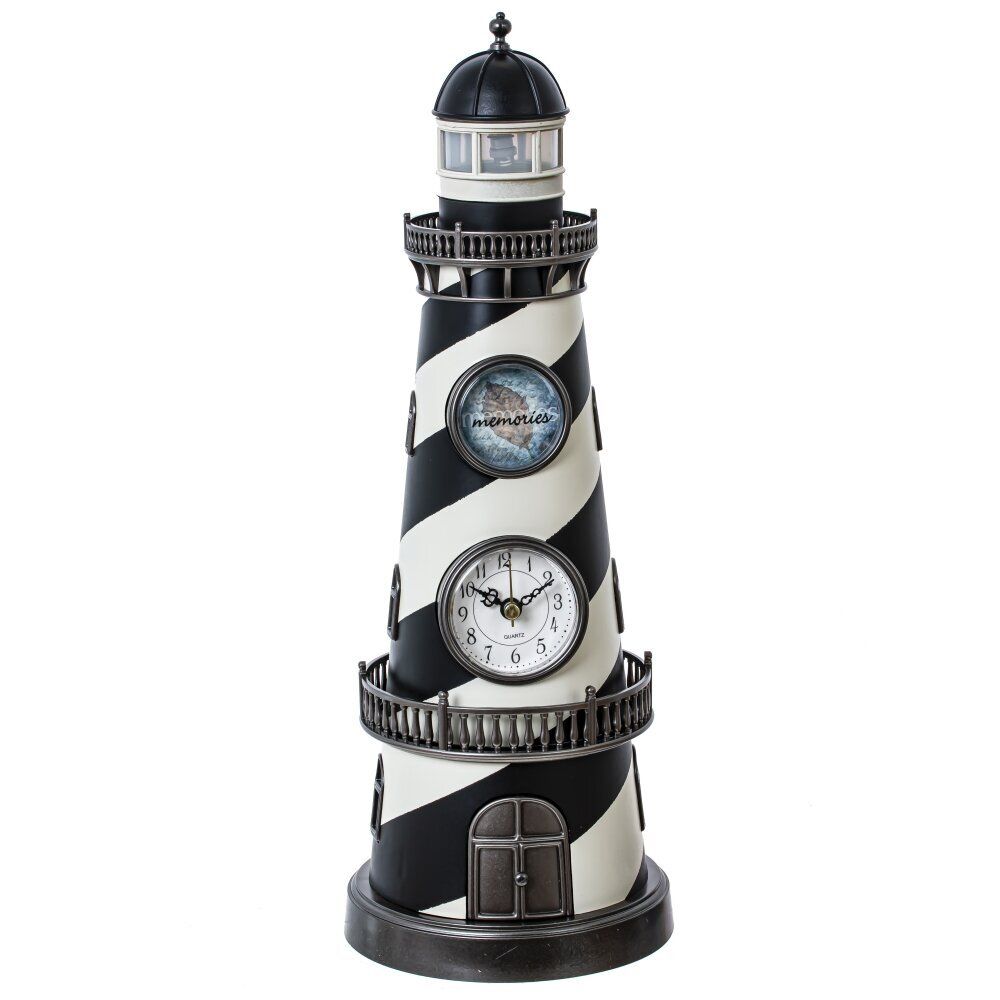 GAEM Часы настольные декоративные (музык., подсветка, 5xАА н/п), L13,5 W13,5 H38 см