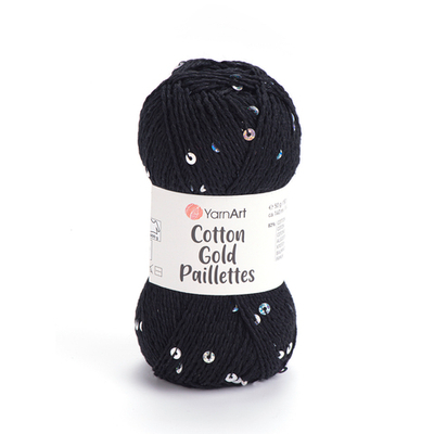 Пряжа YarnArt Cotton Gold Paillettes