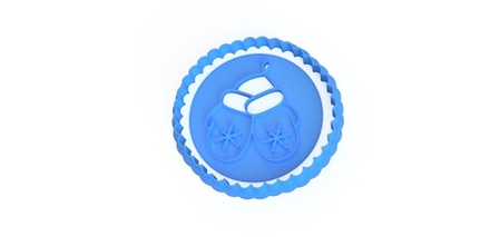 Вырубка для пряника "Рукавицы в рамке" 10см