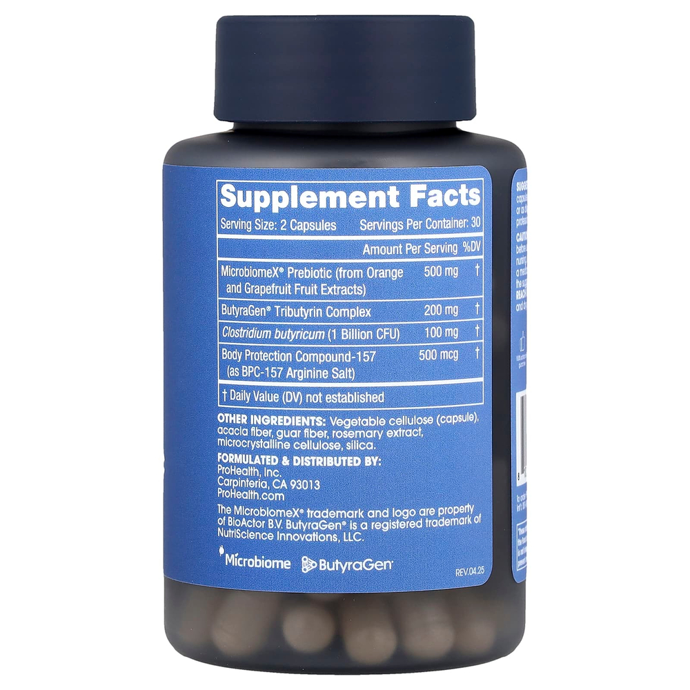 ProHealth Longevity, BPC-157 ультрапробиотик, 60 капсул