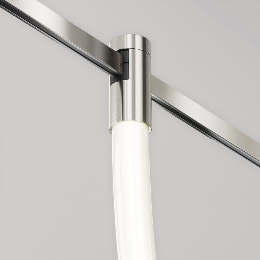 Трековый однофазный магнитный светодиодный светильник Maytoni Flarity   TR154-1-27W4K-PT