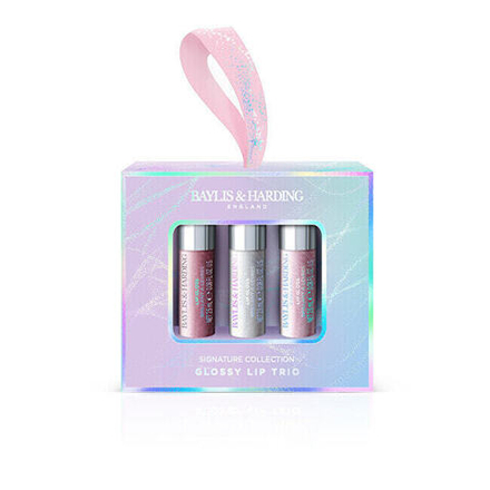 Lip gloss gift set Jojoba, Vanilla & Almond oil 3 pcs