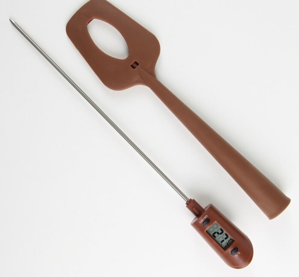 Термометр с силиконовой лопаткой, пищевой, 32 см