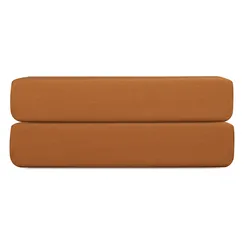 Простыня на резинке из сатина из коллекции meditation, caramel, 180х200х30 см