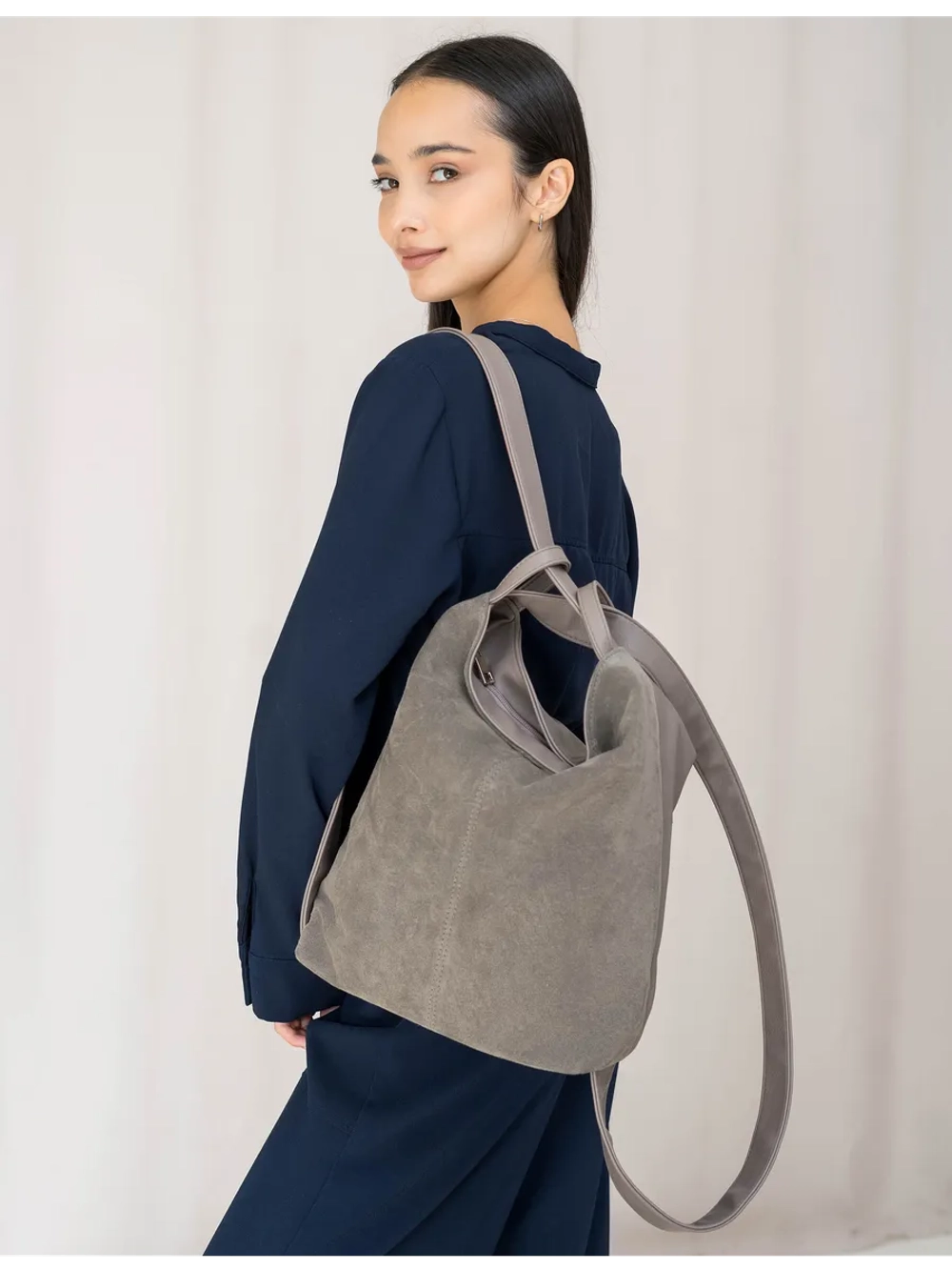 Сумка рюкзак через плечо большая трансформер