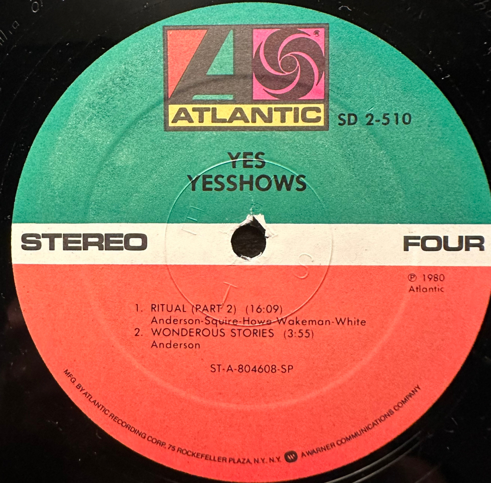 Yes - Yesshows 2LP (США 1980г.)