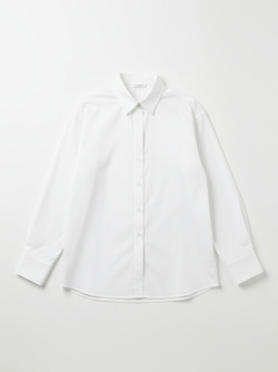 Классическая рубашка удлинённого силуэта из хлопка-поплина
