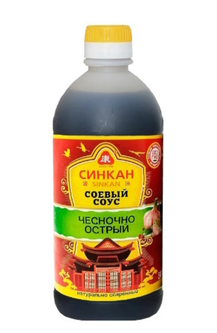 Соус соевый "SINKAN" Чесночно-острый 500мл. Цин-Каз