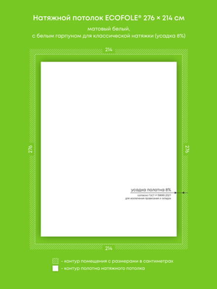 Натяжные потолки 5.9 м2, 5.5 м2, 6.7 м2