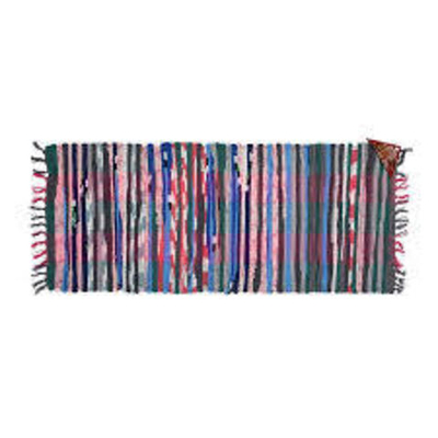 Коврик универс. интерьерный "Вологодский" 60*140см, пестрый, хлопок, ручная работа, 20052 VORTEX