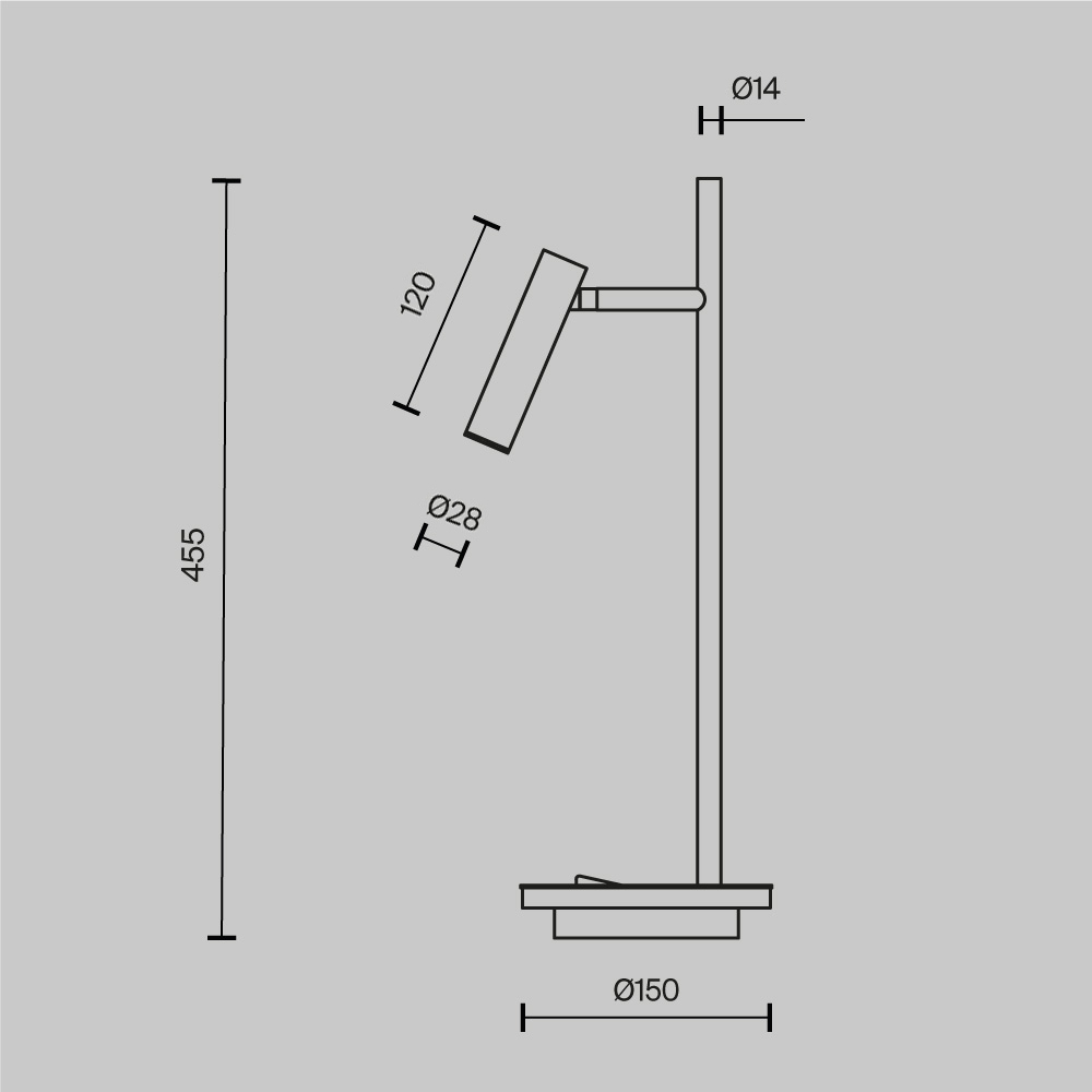 Настольный светильник Maytoni Z010TL-L8B3K