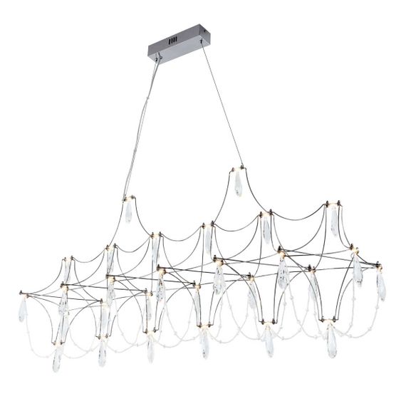 Подвесная светодиодная люстра Modelux Premium ML.5603.1200P СН